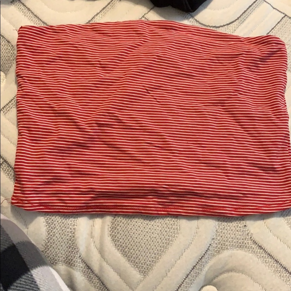 striped tube top